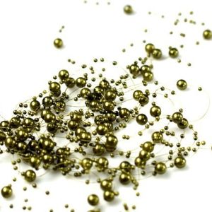 Korale ozdobne – 130 cm – Ciemnozielony – 5 szt./op.