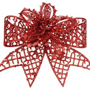 Kokarda brokatowa – czerwona