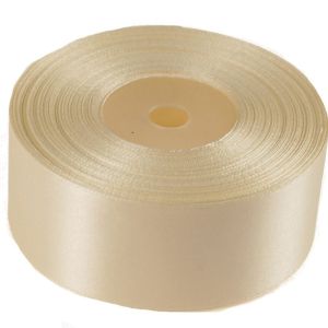 Wstążka satynowa  38 mm x 32 m |Ekri