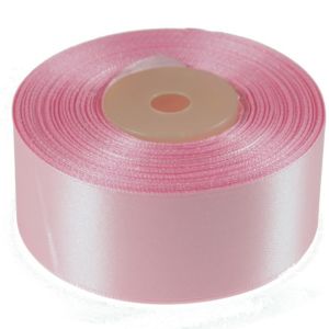 Wstążka satynowa  38 mm x 32 m | Różowy jasny