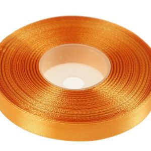 Wstążka satynowa 12mm x 32m | Pomarańczowy