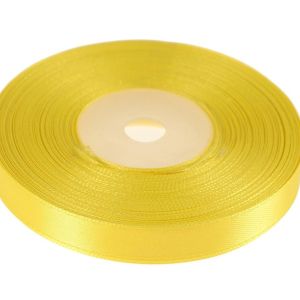 Wstążka satynowa 12mm x 32m | Żółty