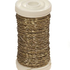 Drucik florystyczny karbowany – złoty