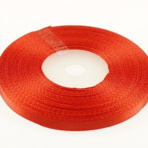 Wstążka satynowa 6mm x 32m | Czerwony