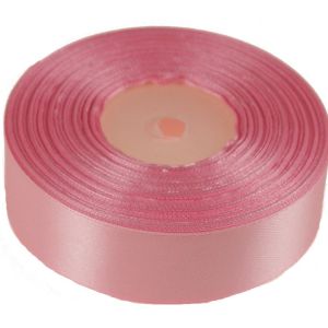 Wstążka satynowa 25mm x 32m | Różowy jasny