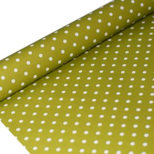 FOLIA SATYNOWA GROSZKI OLIVE GREEN B10