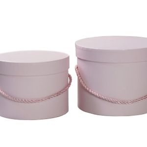 Flower box 2 szt. – pudrowy róż