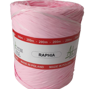 Rafia syntetyczna – jasny róż