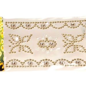 Naklejki cyrkonie samoprzylepne – złote