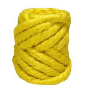 Sznurek jutowy żółty- splot 5
