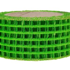 Wstążka kratka 5 cm x 10 m – zielona