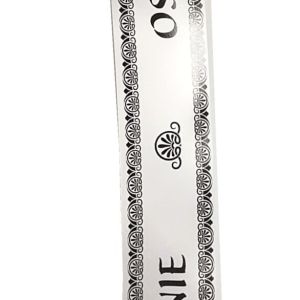 TAŚMPOGRZEBOWA 3CM X 100M  BIAŁO-CZARNA