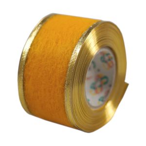 Flizelina wstążka 4cm x 10m kolor słoneczny pomarańcz