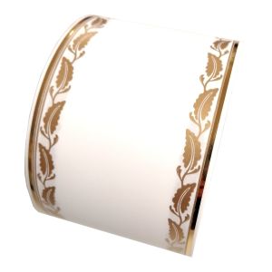 Szarfa pogrzebowa 8cm x 50y złota – listki