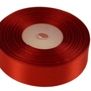 Wstążka satynowa 25mm x 32m | Czerwony
