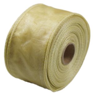 Organza wstążka – 6 cm x 25 m | Jasna oliwka