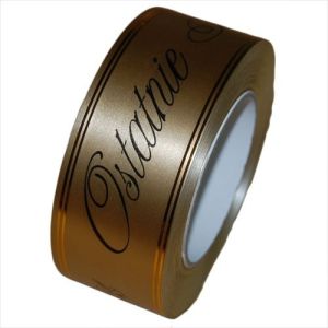 Taśma pogrzebowa 5 cm x 45 m – 05 złota