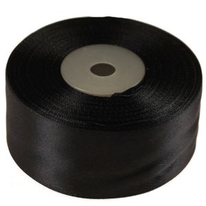 Wstążka satynowa  38 mm x 32 m |Czarny