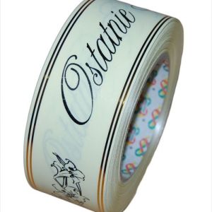 Taśma pogrzebowa 5 cm x 45 m – 04 KREM