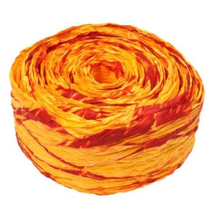 Krepina – wstążka pomarańczowy + czerwony