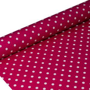 FOLIA SATYNOWA  GROSZKI AMARANT B35