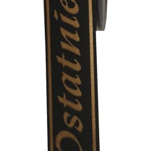 TAŚMA POGRZEBOWA 3CM X 100M, CZARNA- ZŁOTY NAPIS