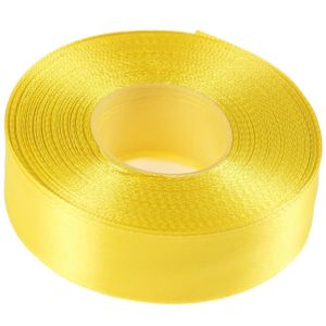 Wstążka satynowa 25mm x 32m |Żółty