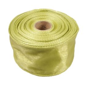 Organza wstążka – 6 cm x 25 m – oliwkowy