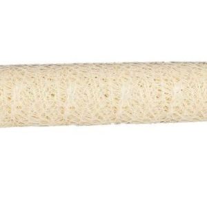 Kremowa siatka koronkowa