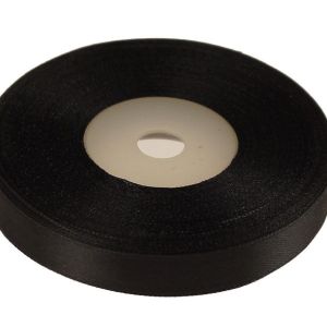 Wstążka satynowa 12mm x 32m | Czarny