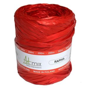Rafia syntetyczna – czerwona