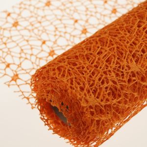 Siatka koronka plastikowa 48 cm x 4,5 m – Pomarańczowy