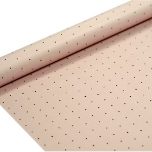 FOLIA SATYNOWA KROPKI PASTEL PINK B07