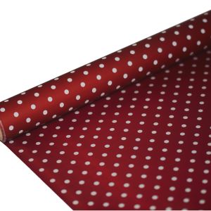 FOLIA SATYNOWA GROSZKI BURGUNDY B17