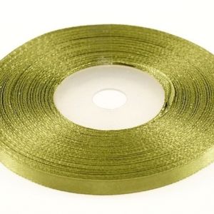 Wstążka satynowa 6mm x 32m | Oliwkowy