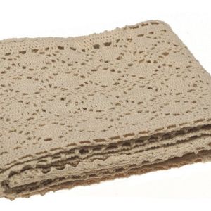 Bieżnik koronkowy –  ekri