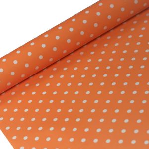 FOLIA SATYNOWA GROSZKI ORANGE B 25