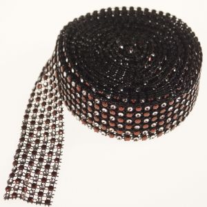 Taśma- wstążka diamentowa 3,5 m | Bordowy