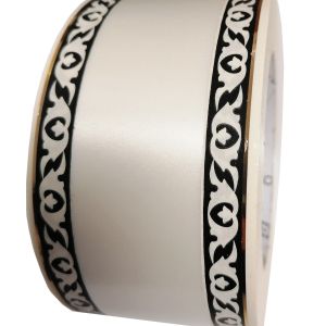 szarfa 6cm x 50y kremowo-czarna