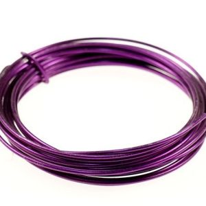 Ring aluminiowy – fioletowy 2 mm