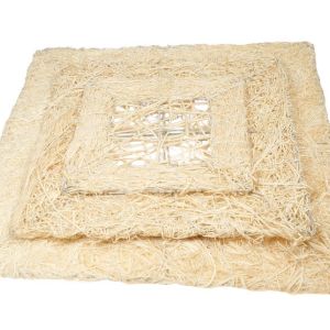 Kwadratowe ramki rattanowe