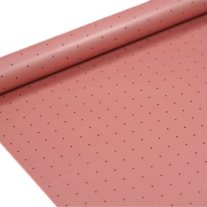 FOLIA SATYNOWA KROPKI AUTUMN PINK B05