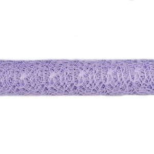 Siatka koronka  48 cm x 4,5 m – jasny wrzos