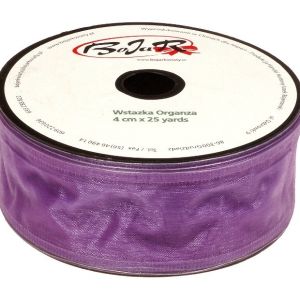 Organza wstążka – 4 cm x 25 m | 5030 – Fioletowy