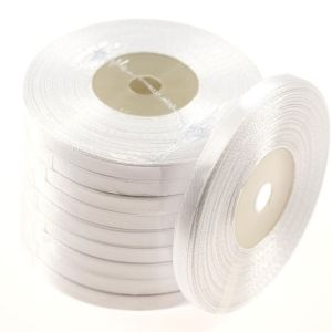 Wstążka satynowa 6mm x 32m | Biały