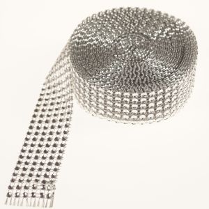 Taśma- wstążka diamentowa 2,5 m | Srebrny