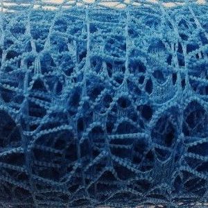 Siatka koronka plastikowa 48 cm x 4,5 m – Niebieski