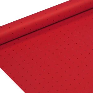 FOLIA SATYNOWA KROPKI RED B 22