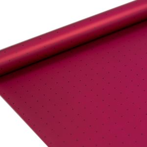 FOLIA SATYNOWA KROPKI AMARANT B35