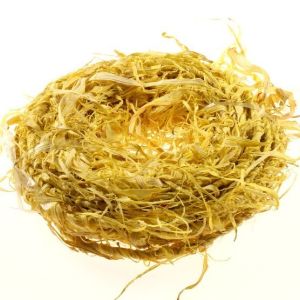 Drucik opleciony rafią | Kolor żółty